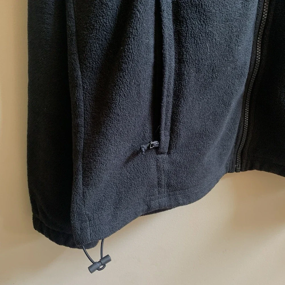Columbia‎ Men's Fleece Jacket Black Full Zip Soft Warm Lightweight Outdoor SZ-L